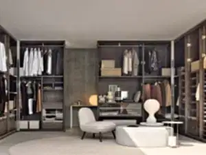 Giyinme odası ray dolap tasarımı İstanbul - Giyinme Odasi Bh 263