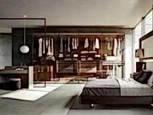 Giyinme odası ray dolap tasarımı İstanbul - Giyinme Odasi Bh 266