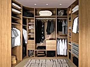 Giyinme odası ray dolap tasarımı İstanbul - Giyinme Odasi Bh 272