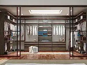 Giyinme odası ray dolap tasarımı İstanbul - Giyinme Odasi Bh 284