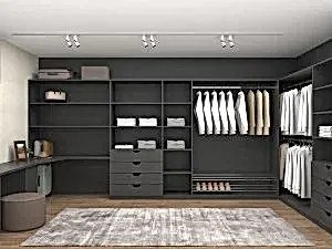 Giyinme odası ray dolap tasarımı İstanbul - Giyinme Odasi Bh 286