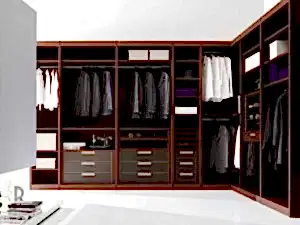 Giyinme odası ray dolap tasarımı İstanbul - Giyinme Odasi Bh 296